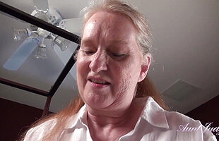 Auntjudys  a Morning Treat From Your 61yo Busty Mature Stepmom Maggie
