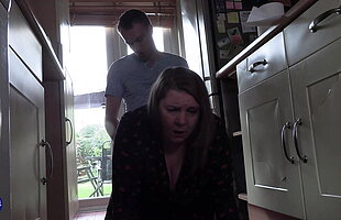 Mature Mr Big stepmom gets anal sex from young stepson
